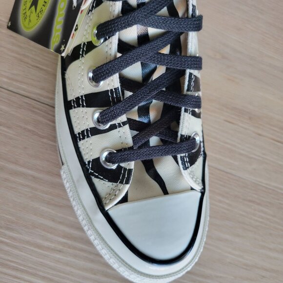 ⭐Converse Chuck 70 Hi Sz 7 Men's Shoes Zebra Print Canvas Glow Sneakers A15032C⭐ - Picture 10 of 11
